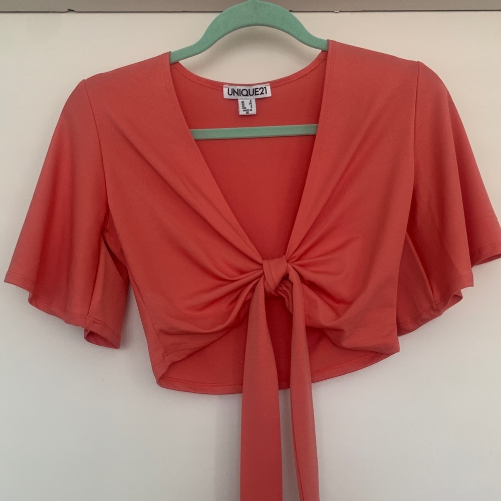Tie Front Crop Top